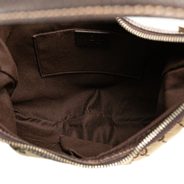 グッチ GGキャンバス プリンシー ショルダーバッグ 162895 ベージュ ブラウン レザー キャンバス レディース GUCCI 【中古】