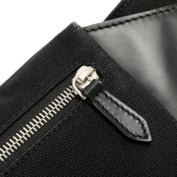 バレンシアガ ウエストバッグ ボディバッグ 436625 ブラック キャンバス レザー メンズ BALENCIAGA 【中古】