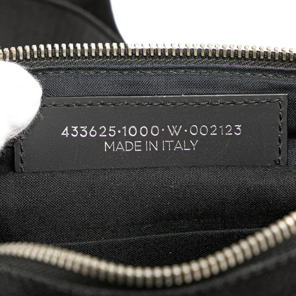 バレンシアガ ウエストバッグ ボディバッグ 436625 ブラック キャンバス レザー メンズ BALENCIAGA 【中古】