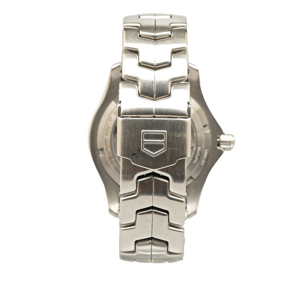 タグホイヤー リンク キャリバー6 腕時計 WJF211A 自動巻き ブラック文字盤 ステンレススチール メンズ TAG HEUER 【中古】