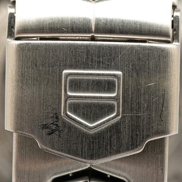 タグホイヤー リンク キャリバー6 腕時計 WJF211A 自動巻き ブラック文字盤 ステンレススチール メンズ TAG HEUER 【中古】