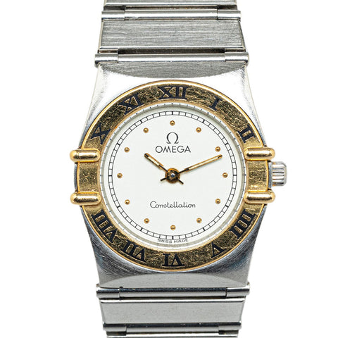 オメガ コンステレーション 腕時計 795.1080 クオーツ ホワイト文字盤 ステンレススチール レディース OMEGA 【中古】