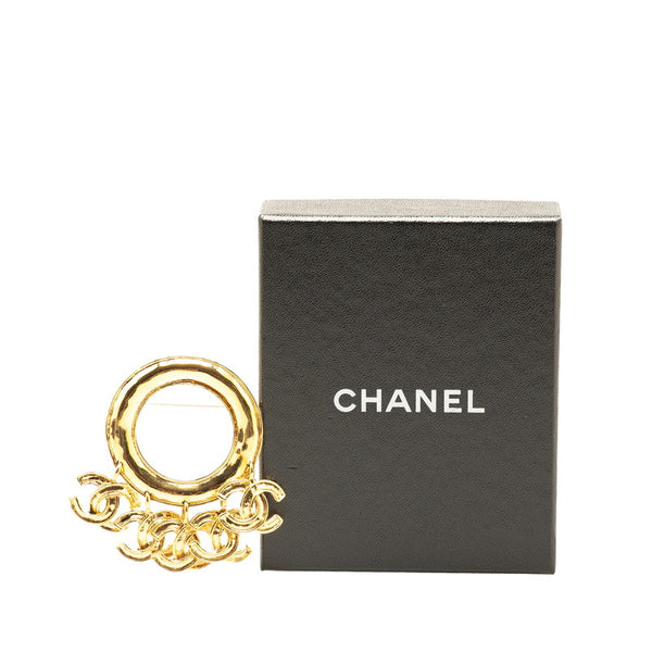 シャネル ヴィンテージ ココマーク ブローチ ゴールド メッキ レディース CHANEL 【中古】