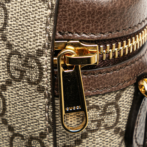 グッチ GGスプリーム シェリーライン オフディア バニティバッグ ミニショルダーバッグ 699532 ベージュ ブラウン PVC レザー レディース GUCCI 【中古】