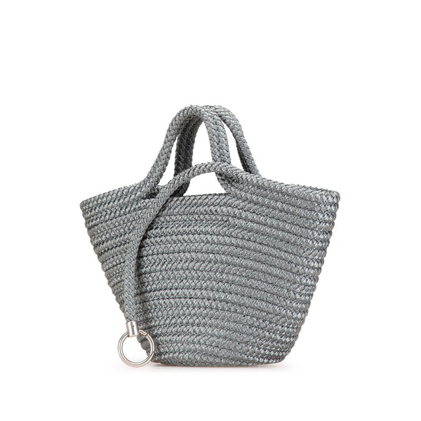 バレンシアガ イビザスモール ハンドバッグ ショルダーバッグ 2WAY 695612 グレー キャンバス レディース BALENCIAGA 【中古】