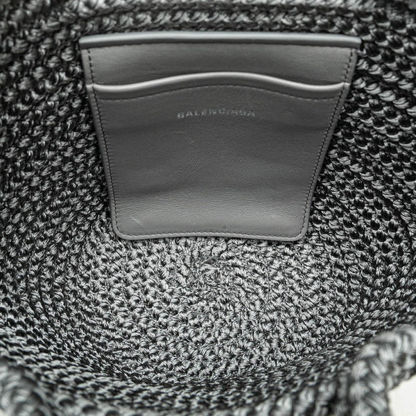バレンシアガ イビザスモール ハンドバッグ ショルダーバッグ 2WAY 695612 グレー キャンバス レディース BALENCIAGA 【中古】