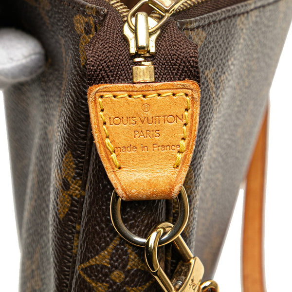 ルイ ヴィトン モノグラム ポシェット アクセソワール アクセサリーポーチ M51980 ブラウン PVC レザー レディース LOUIS VUITTON 【中古】