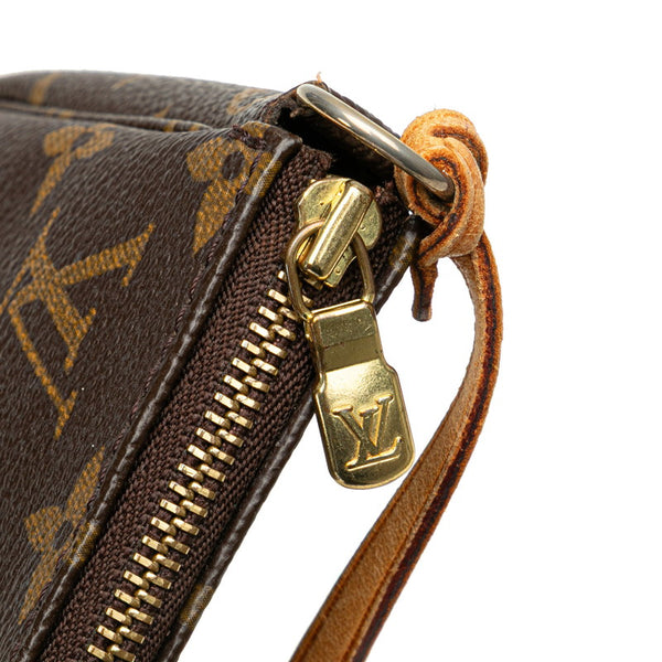 ルイ ヴィトン モノグラム ポシェット アクセソワール アクセサリーポーチ M51980 ブラウン PVC レザー レディース LOUIS VUITTON 【中古】