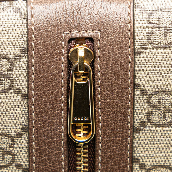 グッチ GGスプリーム シェリーライン クラッチバッグ 517551 ベージュ ブラウン PVC レザー レディース GUCCI 【中古】