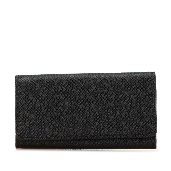 ルイ ヴィトン タイガ ミュルティクレ4 キーケース M30522 アルドワーズ ブラック レザー レディース LOUIS VUITTON 【中古】