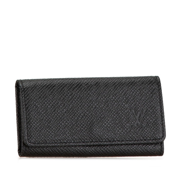 ルイ ヴィトン タイガ ミュルティクレ4 キーケース M30522 アルドワーズ ブラック レザー レディース LOUIS VUITTON 【中古】