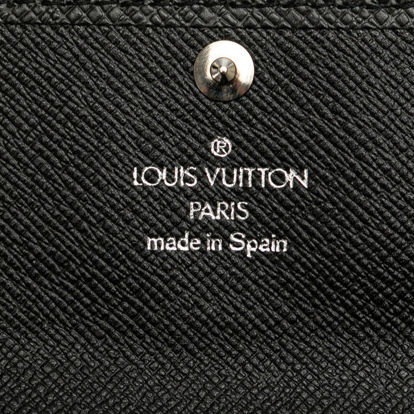ルイ ヴィトン タイガ ミュルティクレ4 キーケース M30522 アルドワーズ ブラック レザー レディース LOUIS VUITTON 【中古】