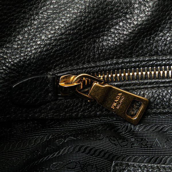 プラダ ワンショルダーバッグ BR4892 ブラック カーフレザー レディース PRADA 【中古】