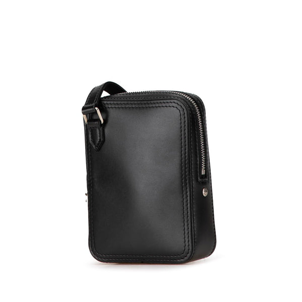 ルイ ヴィトン ダヌーブ メッセンジャー 斜め掛け ショルダーバッグ M53975 ブラック レザー レディース LOUIS VUITTON 【中古】