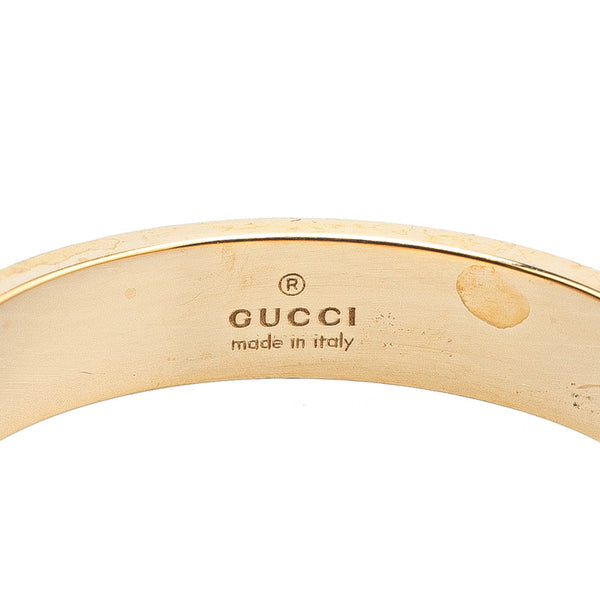 グッチ GG アイコン リング 指輪 #19 660070 K18YG イエローゴールド メンズ GUCCI 【中古】
