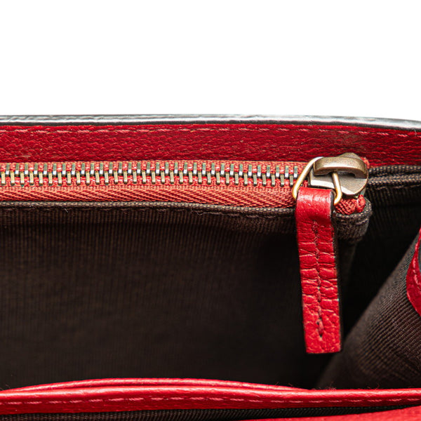 グッチ GGスプリーム クイーンマーガレット キラービー ショルダーバッグ 476079 ベージュ レッド PVC レザー レディース GUCCI 【中古】