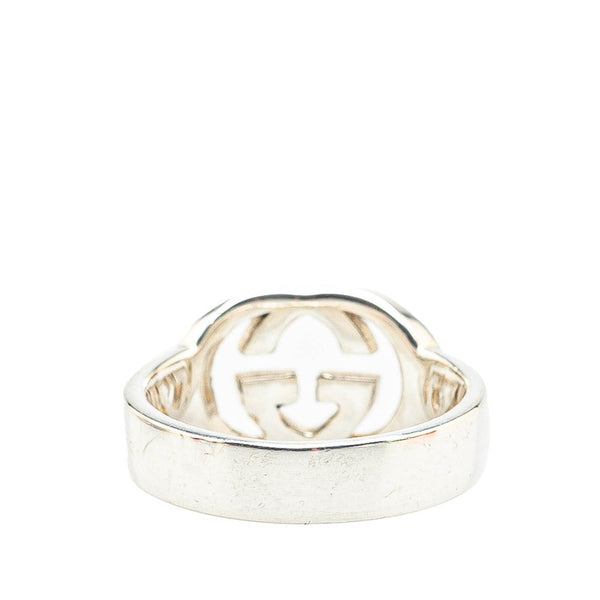 グッチ インターロッキングG リング 指輪 SV925 シルバー メンズ GUCCI 【中古】