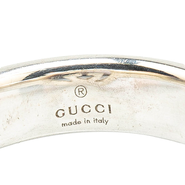 グッチ インターロッキングG リング 指輪 SV925 シルバー メンズ GUCCI 【中古】