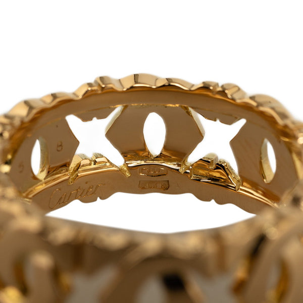 カルティエ アントルラセ リング 指輪 K18YG イエローゴールド レディース CARTIER 【中古】