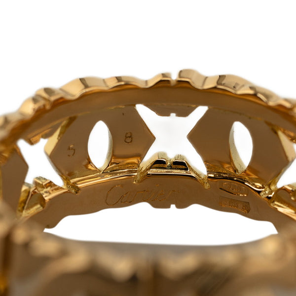 カルティエ アントルラセ リング 指輪 K18YG イエローゴールド レディース CARTIER 【中古】