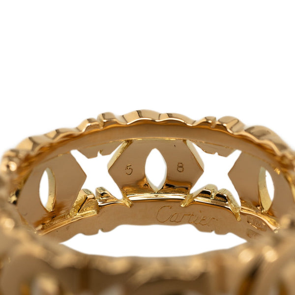 カルティエ アントルラセ リング 指輪 K18YG イエローゴールド レディース CARTIER 【中古】