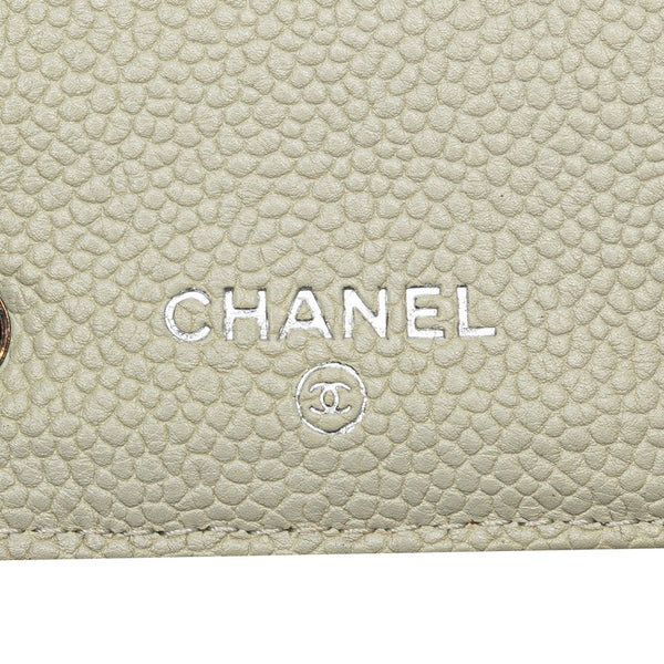 シャネル マトラッセ ココマーク 長財布 ラウンドファスナー ベージュ アイボリー ラムスキン レディース CHANEL 【中古】