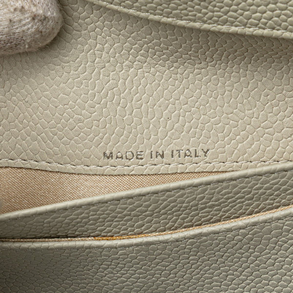 シャネル マトラッセ ココマーク 長財布 ラウンドファスナー ベージュ アイボリー ラムスキン レディース CHANEL 【中古】