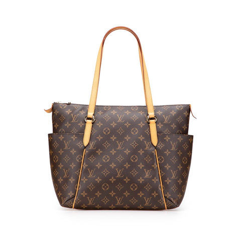 ルイ ヴィトン モノグラム トータリーMM トートバッグ ショルダーバッグ M56689 ブラウン PVC レザー レディース LOUIS VUITTON 【中古】