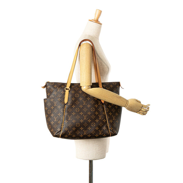 ルイ ヴィトン モノグラム トータリーMM トートバッグ ショルダーバッグ M56689 ブラウン PVC レザー レディース LOUIS VUITTON 【中古】
