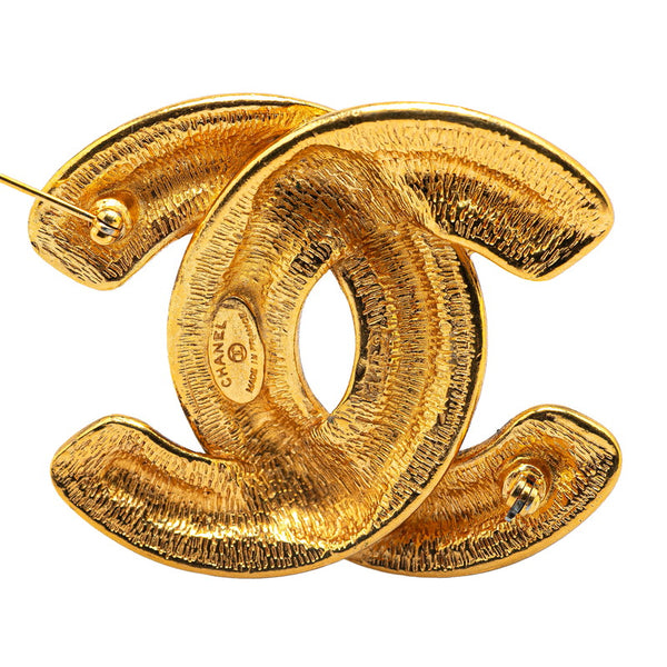 シャネル ココマーク マトラッセ ブローチ ゴールド メッキ レディース CHANEL 【中古】