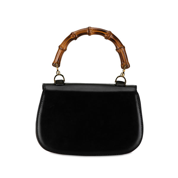 グッチ バンブー ハンドバッグ ショルダーバッグ 2WAY 000 01 0633 ブラック レザー レディース GUCCI 【中古】