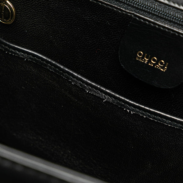 グッチ バンブー ハンドバッグ ショルダーバッグ 2WAY 000 01 0633 ブラック レザー レディース GUCCI 【中古】