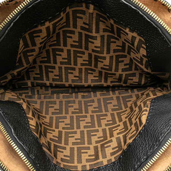フェンディ セレリア トートバッグ ワンショルダーバッグ 8BN222 ブラック レザー レディース FENDI 【中古】