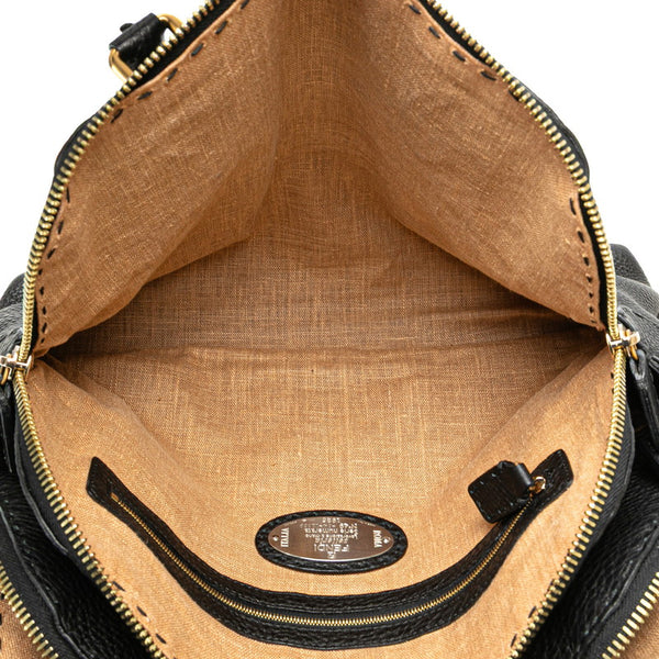 フェンディ セレリア トートバッグ ワンショルダーバッグ 8BN222 ブラック レザー レディース FENDI 【中古】