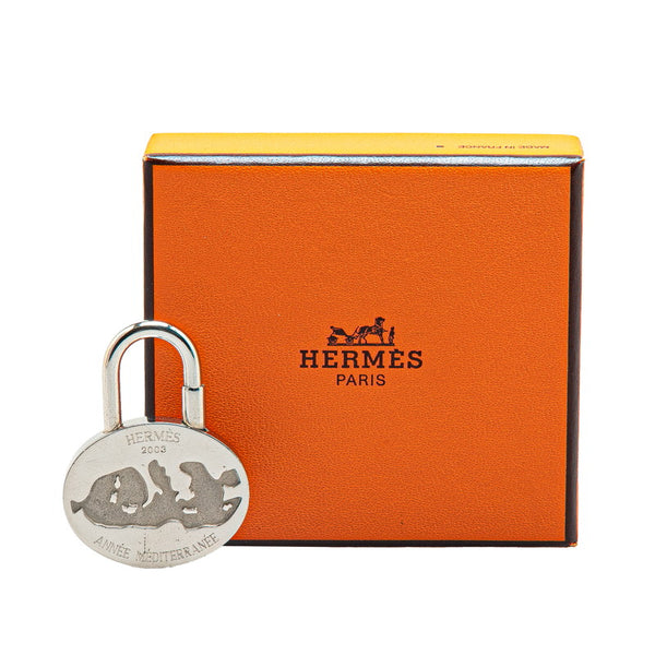 エルメス 地中海 2003年限定 カデナ シルバー メタル レディース HERMES 【中古】