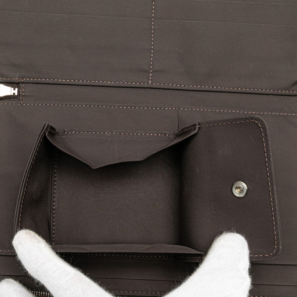 エルメス スティープルGM ラウンドファスナー 長財布 ベージュ マルチカラー トワルアッシュ レディース HERMES 【中古】
