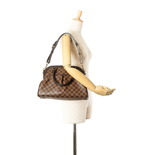 ルイ ヴィトン ダミエ トレヴィPM ハンドバッグ ショルダーバッグ 2WAY N51997 ブラウン PVC レザー レディース LOUIS VUITTON 【中古】