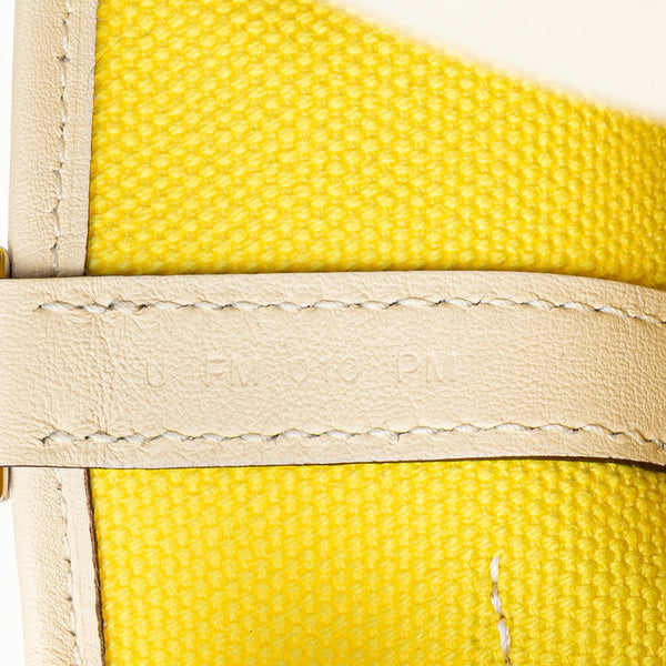 エルメス ピコタンロック カーゴ PM ハンドバッグ ジョーヌシトロン ナタ スイフト トワルゴエラン レディース HERMES 【中古】