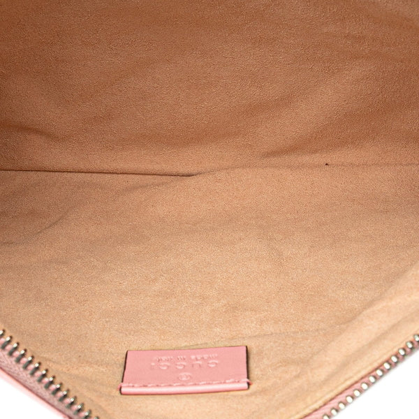 グッチ GGマーモント クラッチバッグ 525541 ピンク レザー レディース GUCCI 【中古】