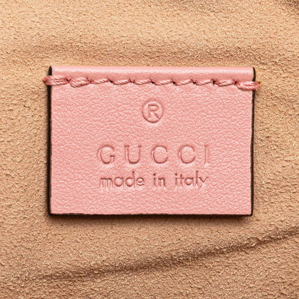 グッチ GGマーモント クラッチバッグ 525541 ピンク レザー レディース GUCCI 【中古】