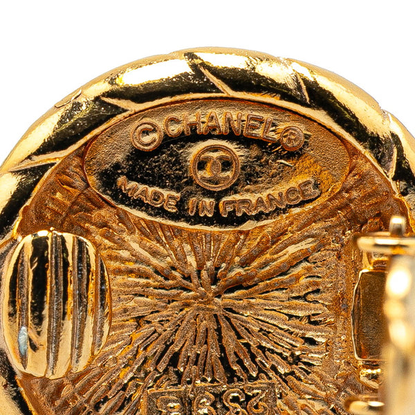 シャネル ココマーク ラウンド イヤリング ゴールド メッキ レディース CHANEL 【中古】