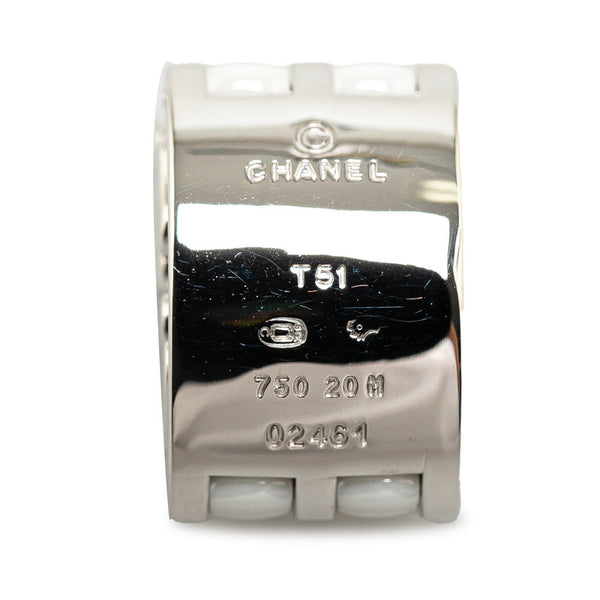 シャネル ウルトラ リング 指輪 K18WG ホワイトゴールド ホワイトセラミック レディース CHANEL 【中古】