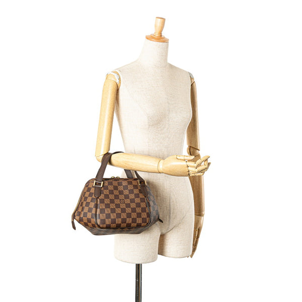 ルイ ヴィトン ダミエ べレムPM ハンドバッグ N51173 ブラウン PVC レザー レディース LOUIS VUITTON 【中古】