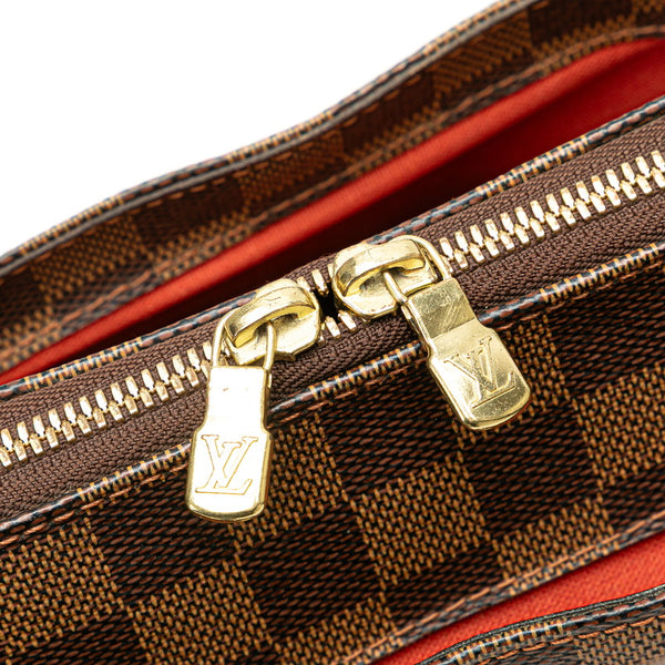 ルイ ヴィトン ダミエ べレムPM ハンドバッグ N51173 ブラウン PVC レザー レディース LOUIS VUITTON 【中古】