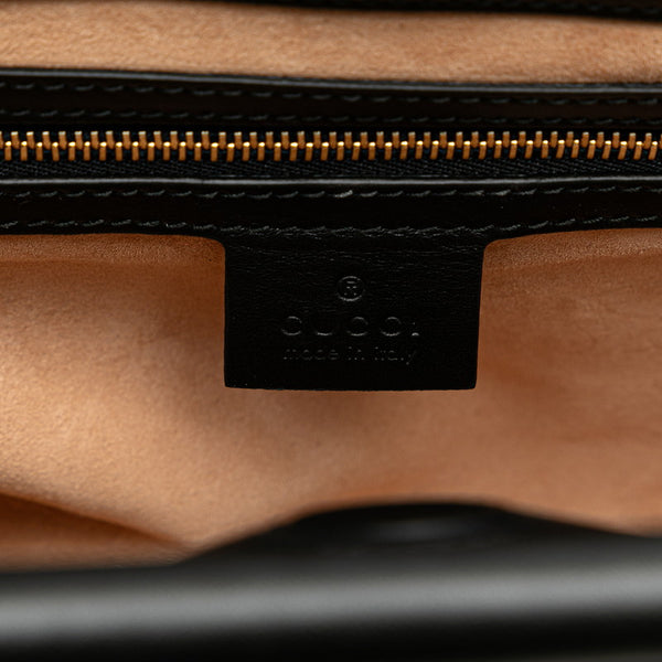 グッチ ニムフェア バンブー レオパード ハンドバッグ ショルダーバッグ 2WAY 459076 ベージュ ブラウン ブラック ハラコ レザー レディース GUCCI 【中古】