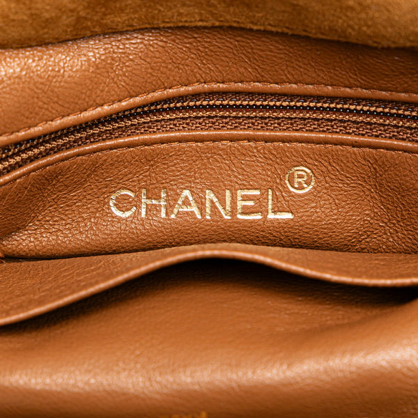 シャネル ココマーク ハンドバッグ ブラウン スウェード プラスチック レディース CHANEL 【中古】