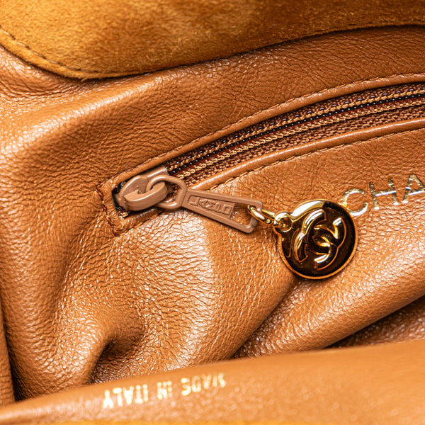 シャネル ココマーク ハンドバッグ ブラウン スウェード プラスチック レディース CHANEL 【中古】