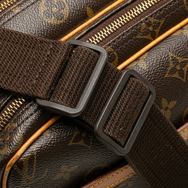 ルイ ヴィトン モノグラム リポーターPM 斜め掛け ショルダーバッグ M45254 ブラウン PVC レザー レディース LOUIS VUITTON 【中古】