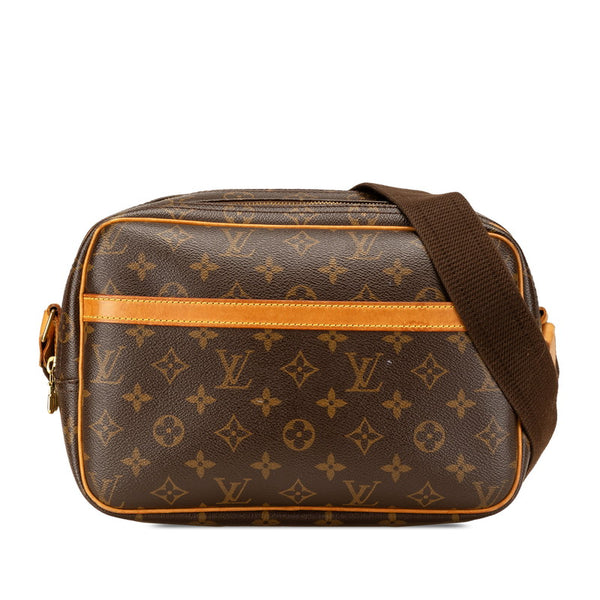 ルイ ヴィトン モノグラム リポーターPM 斜め掛け ショルダーバッグ M45254 ブラウン PVC レザー レディース LOUIS VUITTON 【中古】