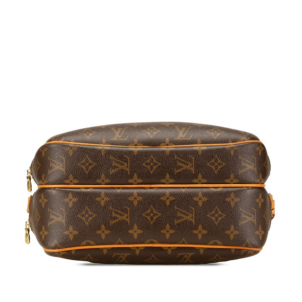 ルイ ヴィトン モノグラム リポーターPM 斜め掛け ショルダーバッグ M45254 ブラウン PVC レザー レディース LOUIS VUITTON 【中古】